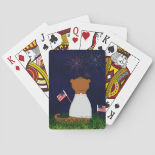 Jeu De Cartes Oliver Le Otter Regarde Les Feux D'Oeuvre