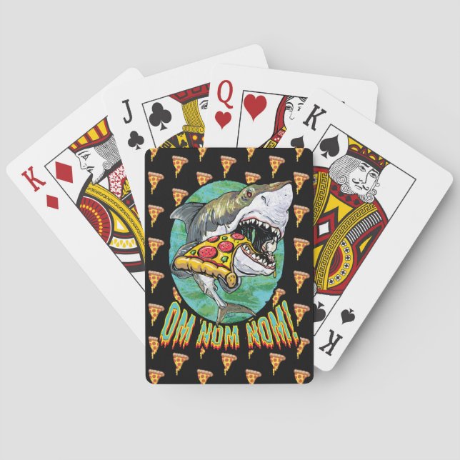 Jeu De Cartes Om Nom Nom Nom Pizza Shark (dos)
