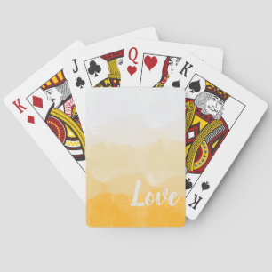 Jeu De Cartes Ombre safran et soleil jaune amour dégradé