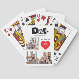 Jeu De Cartes On aime papa Papa Ans établis 3 Photos Cœur