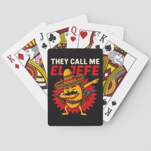 Jeu De Cartes On M'Appelle El Jefe Taco Funny Boss Cinco De Mayo