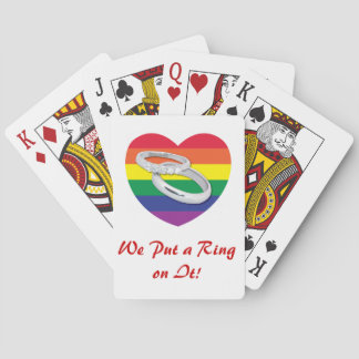 Jeu De Cartes On met une bague sur elle Mariage gay