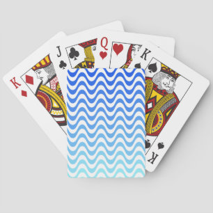 Jeu De Cartes Ondes bleues dégradantes