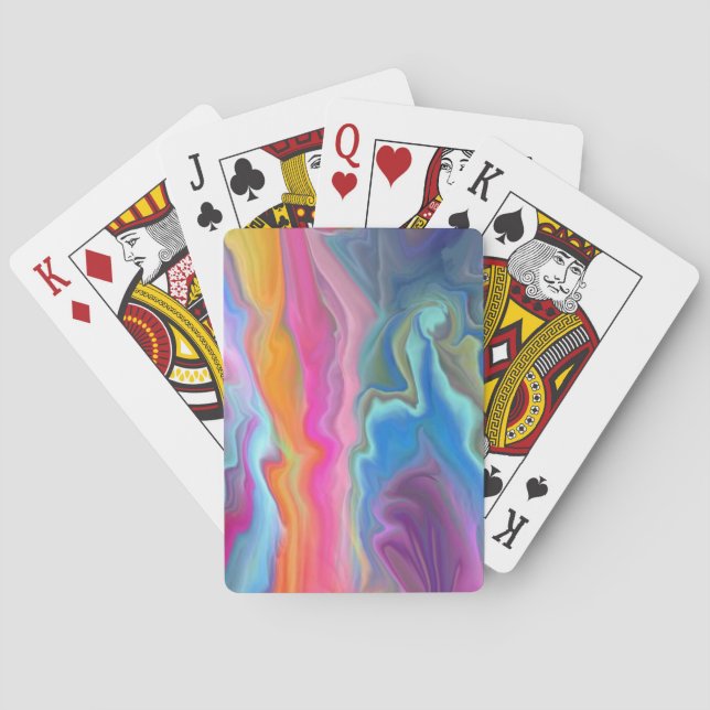 Jeu De Cartes Ondes de couleur (dos)