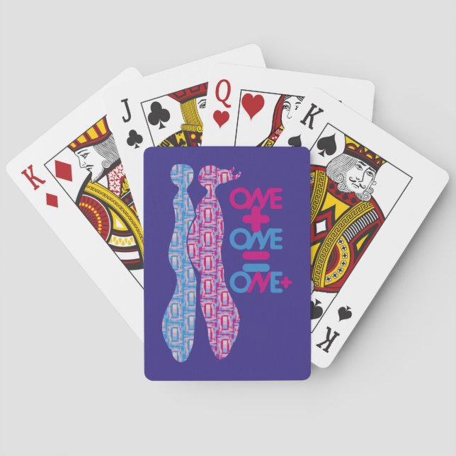 JEU DE CARTES ONE PLUS ONE EQUALS ONE MORE BY MASANSER (dos)