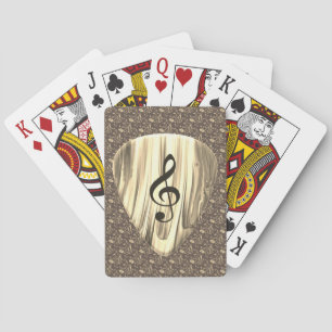 Jeu De Cartes Onglet de guitare de notes musicales personnalisée