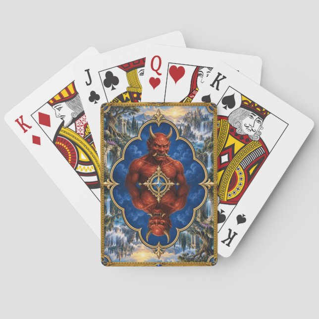 Jeu De Cartes Oni, Monstre de Fantasy Gothique (dos)