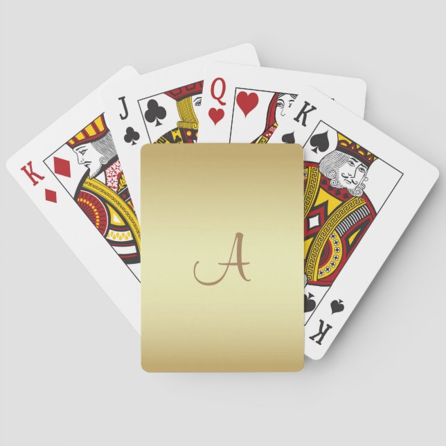 Jeu De Cartes Or brillant (dos)