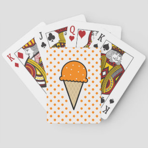 Jeu De Cartes Orange Ice Cream Cone