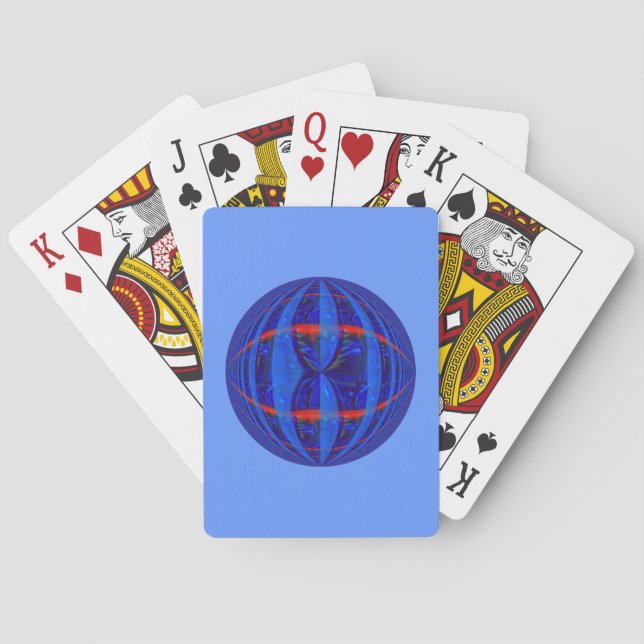 Jeu De Cartes Orb bleu foncé jouer cartes bleu (dos)