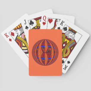 Jeu De Cartes Orb Rouge jouant aux cartes orange