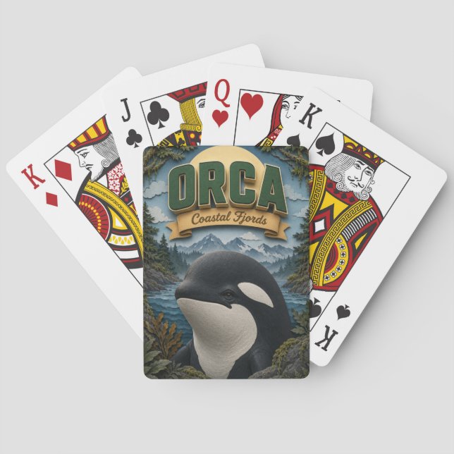 Jeu De Cartes Orca Fjords côtiers POPCUT (dos)