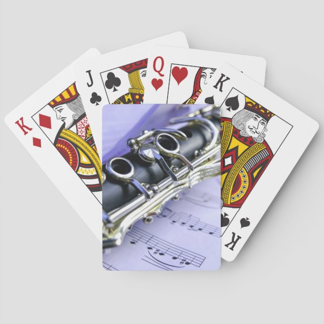 Jeu De Cartes Orchestre de musique Clarinet Sheet (dos)