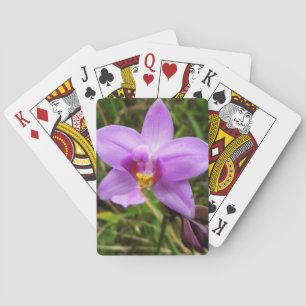 Jeu De Cartes Orchidée tropicale violette sauvage