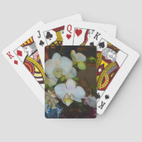 Orchidées blanches Jouer aux cartes