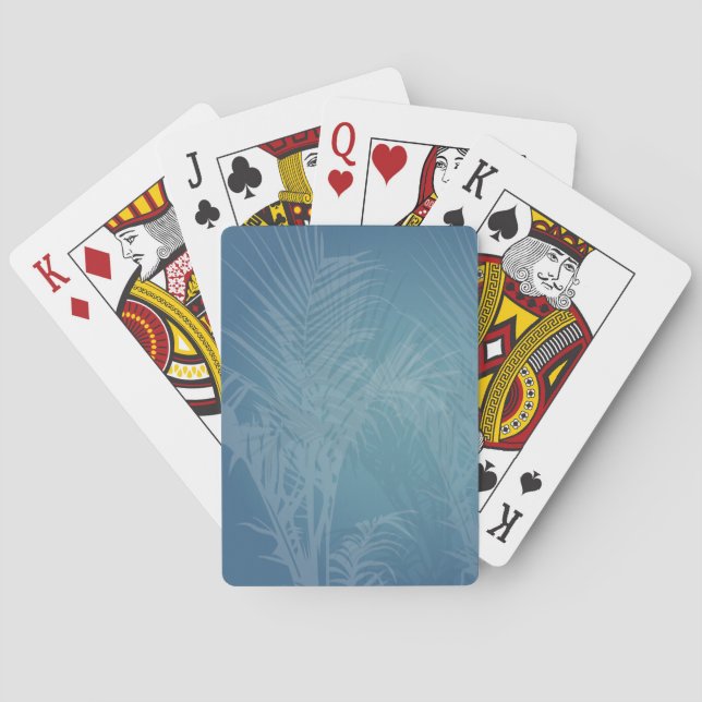 Jeu De Cartes Orchidées et fougères (dos)