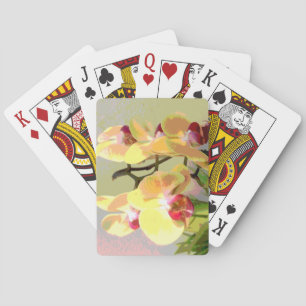 Jeu De Cartes Orchidées jaunes au soleil de l'après-midi