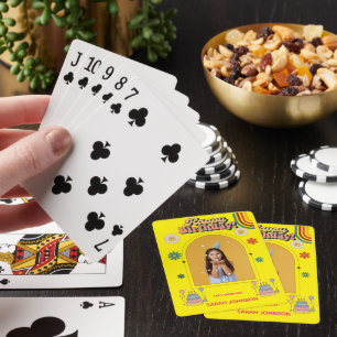 Jeu De Cartes Oreiller photo Joyeux Anniversaire   Cadeau person