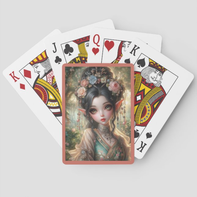 Jeu De Cartes Oriental Elven Playing Cards (dos)