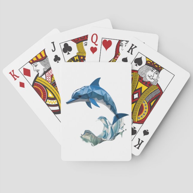 Jeu De Cartes Origami dolphin back to school (dos)
