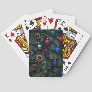 Jeu De Cartes Ornements de sapin de Noël élégants classiques