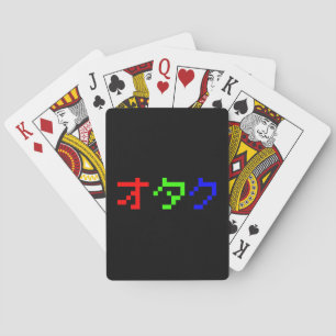 Jeu De Cartes OTAKU 8 Bit Pixel Japonais Katakana