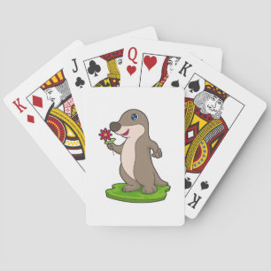 Jeu De Cartes Otter à fleurs