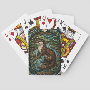 Jeu De Cartes Otter River Bend Illumina Vitrail