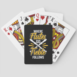 Jeu De Cartes Où le lecteur de flute va