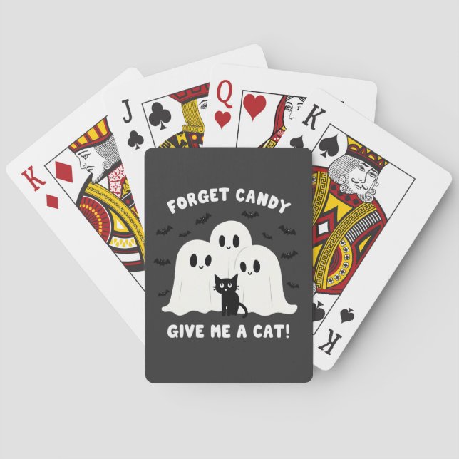 Jeu De Cartes Oubliez Le Bonbon Donne-Moi Un Chat Halloween Éffr (dos)