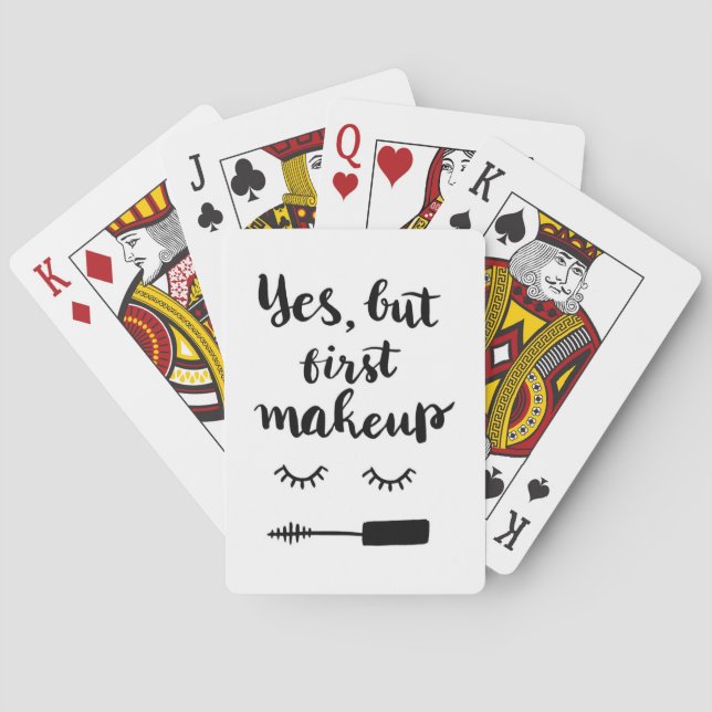 Jeu De Cartes Oui mais premier maquillage (dos)
