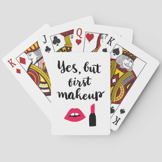 Jeu De Cartes Oui, mais premier maquillage | Expression mûre (dos)