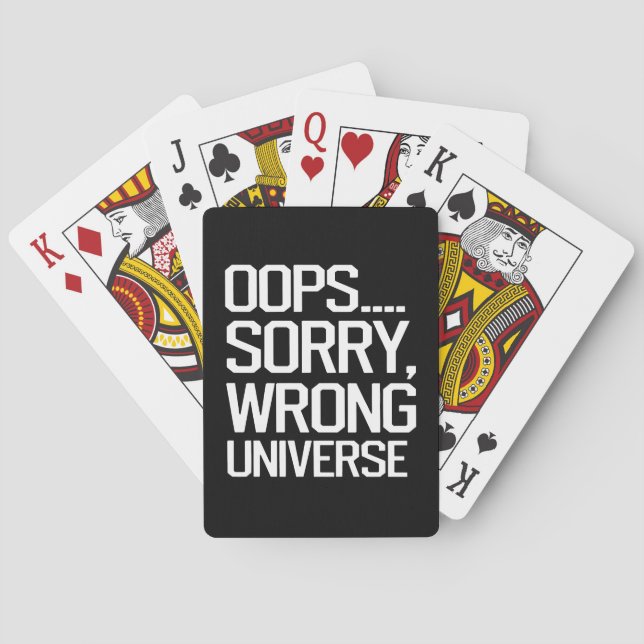 Jeu De Cartes Oups, Désolé - Univers incorrect (dos)
