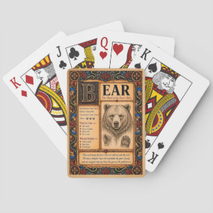 Jeu De Cartes Ours, Art de Bestiaire Médiéval