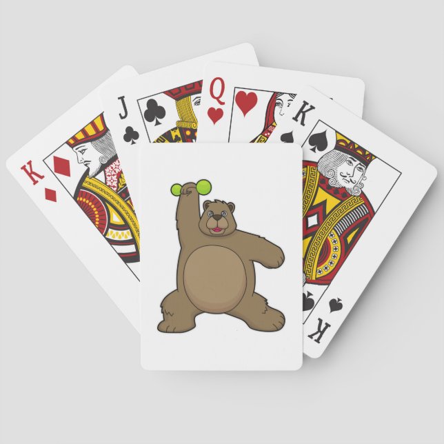 Jeu De Cartes Ours avec cloche à Yoga Fitness (dos)