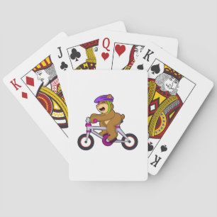 Jeu De Cartes Ours avec vélo et casque