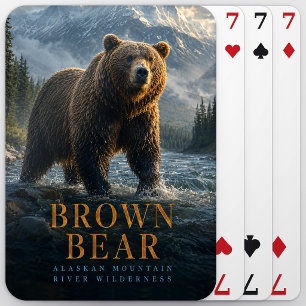 Jeu De Cartes Ours Brun Rivière Alaska ANIMALS