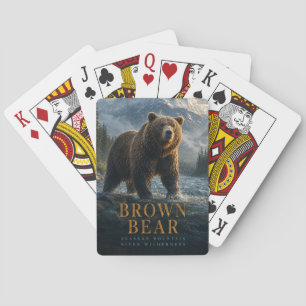 Jeu De Cartes Ours Brun Rivière Alaska ANIMALS