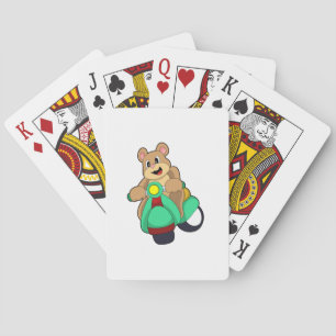 Jeu De Cartes Ours comme Biker avec Scooter.PNG