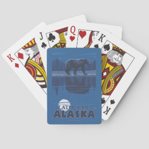 Jeu De Cartes Ours dans le clair de lune - Latouche, Alaska
