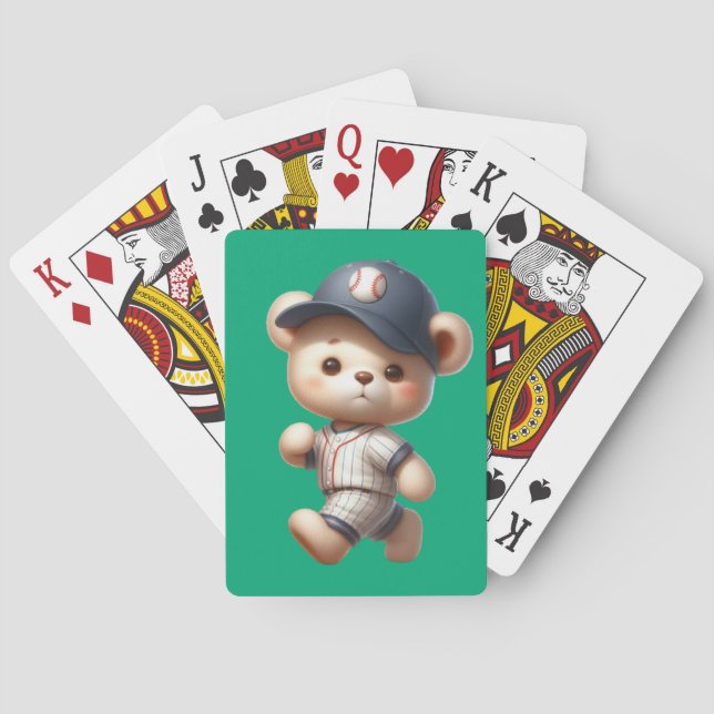 Jeu De Cartes Ours de baseball 1 (dos)
