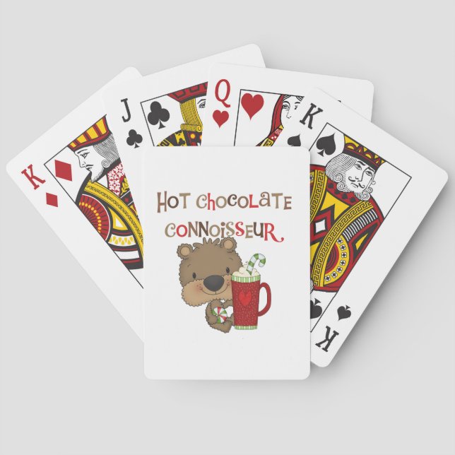 Jeu De Cartes Ours de garçon de connaisseur de chocolat chaud (dos)
