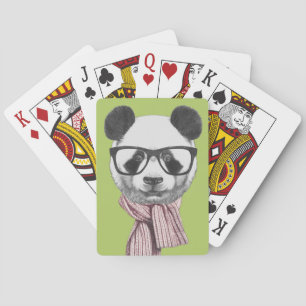 Jeu De Cartes Ours de panda prêt pour l'hiver