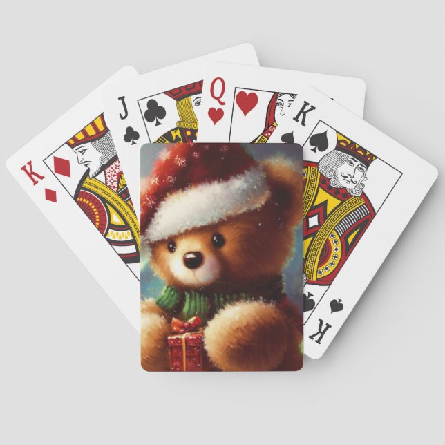 Jeu De Cartes Ours en peluche de Noël (2) (dos)