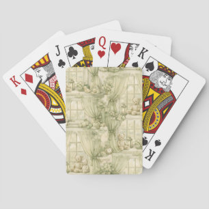 Jeu De Cartes Ours en peluche salle beige neutre de la nurserie 