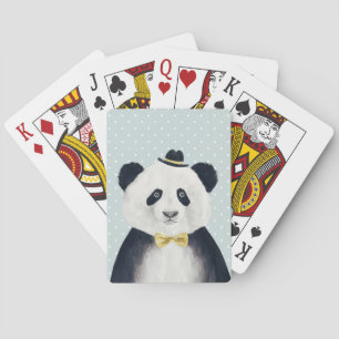 Jeu De Cartes Ours panda d'aquarelle