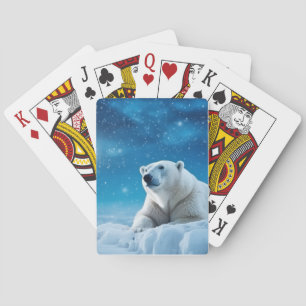 Jeu De Cartes Ours polaire Animaux sauvages Art coloré