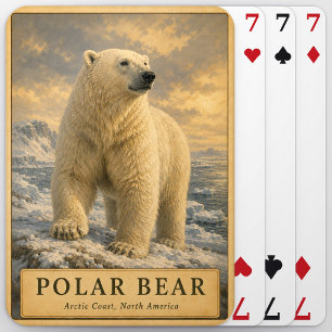 Jeu De Cartes Ours Polaire Côte Arctique VINTAGE