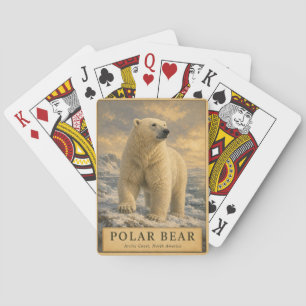 Jeu De Cartes Ours Polaire Côte Arctique VINTAGE