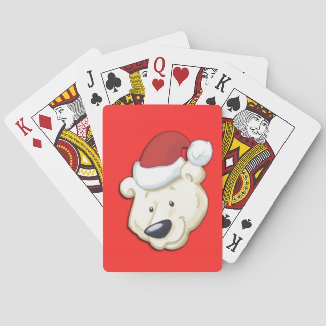 Jeu De Cartes Ours polaire de Noël (dos)